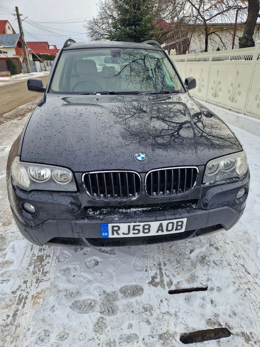 Dezmembrez Bmw X3 E83 Facelift an 2009 motor 2.0 d 177 cp cod motor N47D20A cutie viteza manuala cutie transfer injector rampa injectoare turbina turbosuflanta cardan grup diferential fata spate compresor clima ac alternator dezmembrari piese auto