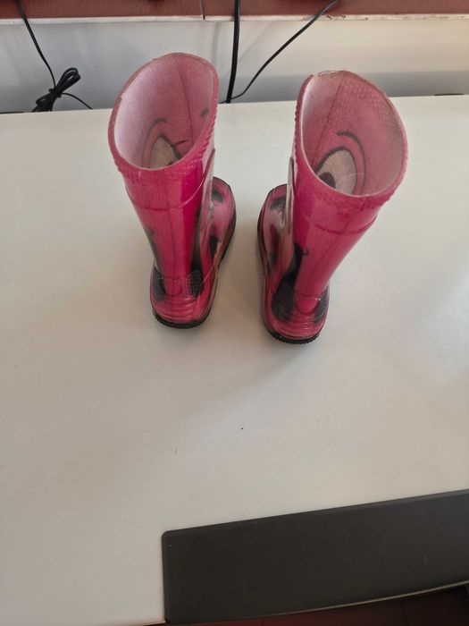 Cizme de ploaie roz copii, mărimea 24