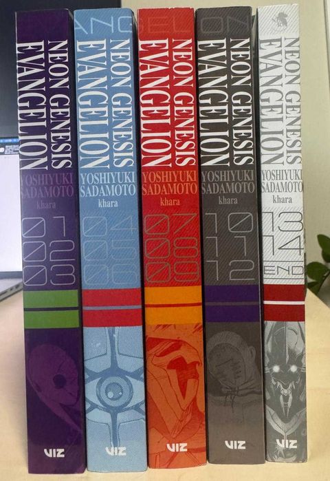 Manga Neon Genesis Evangelion (Volumele 1-5, ediții omnibus 3-în-1)