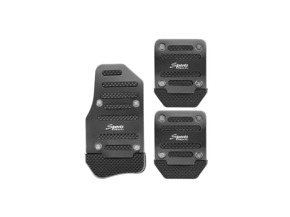 Универсални Черни Алуминиеви Подложки За Педали, 3 бр, Foоt Rest