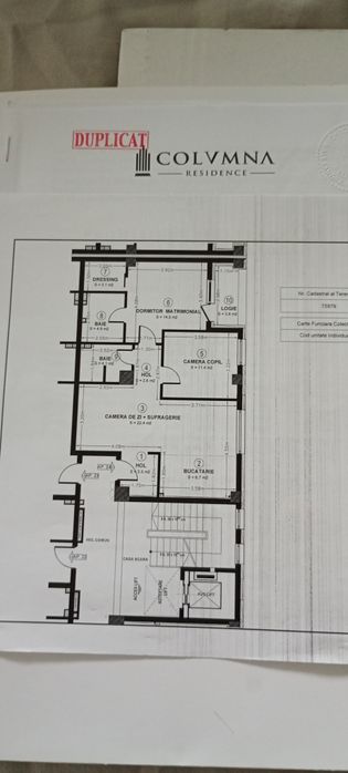 Vând apartament 3 camere 77 mp zona Mall Vivo