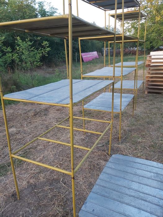 Raft Metalic Modular Țeavă Fier solid