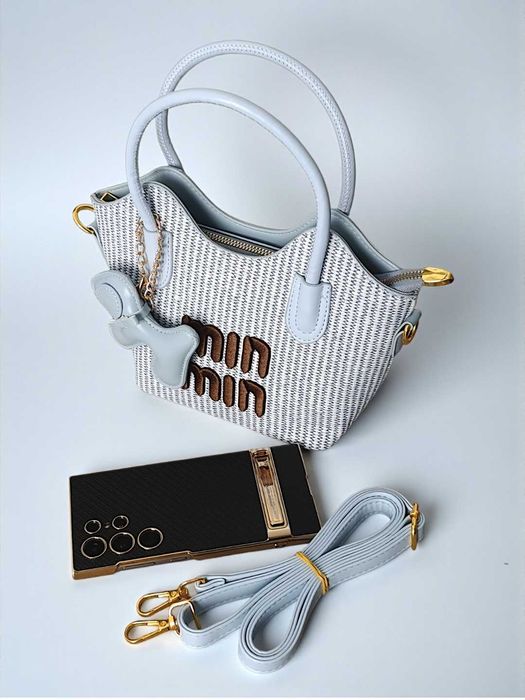 Yangi Min Min qizlar sumkasi – kuchukchali aksessuar bilan