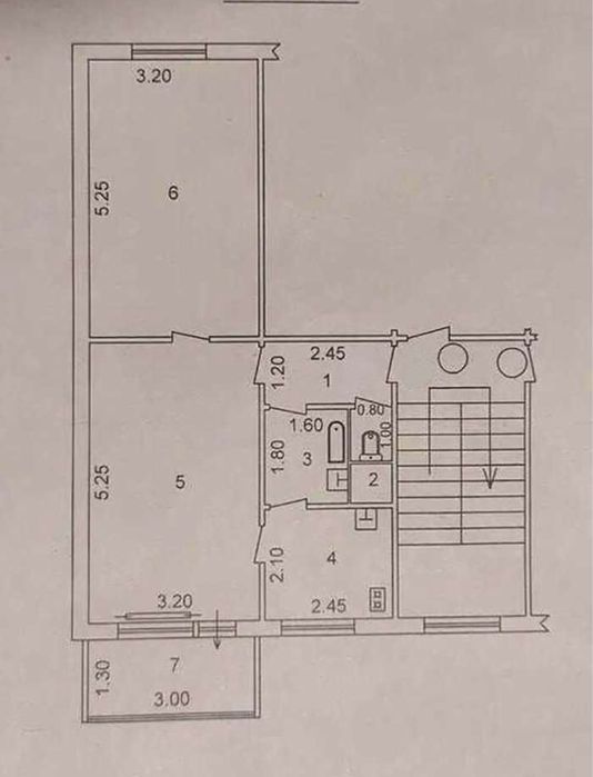 Яшнабадский р-н Панелный массив 2/1/4 50м2 балкон1.5х3 ориентир Барака