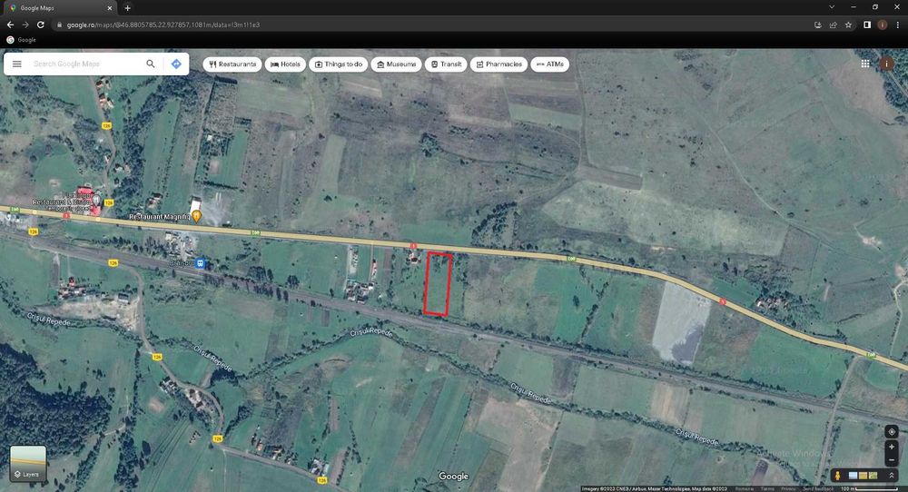 Teren intravilan cu deschidere la e60 Morlaca