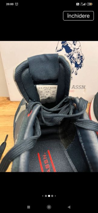 Sneakersy US Polo Assn noi 41
