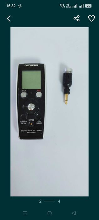 Диктофон "OLYMPUS" VN-2100/VN2100PC б/у