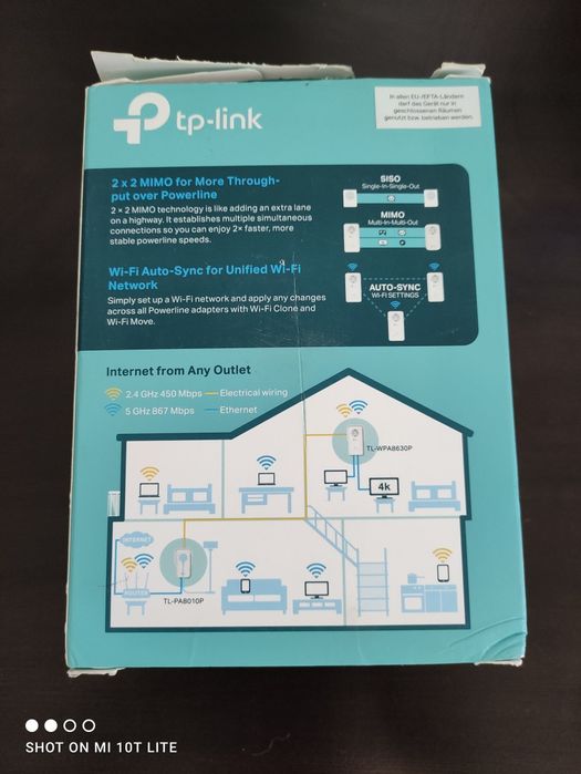 Adaptor Amplificator Powerline Wi fi extender Tp link av1300