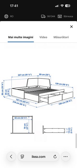 pat copii divan ikea