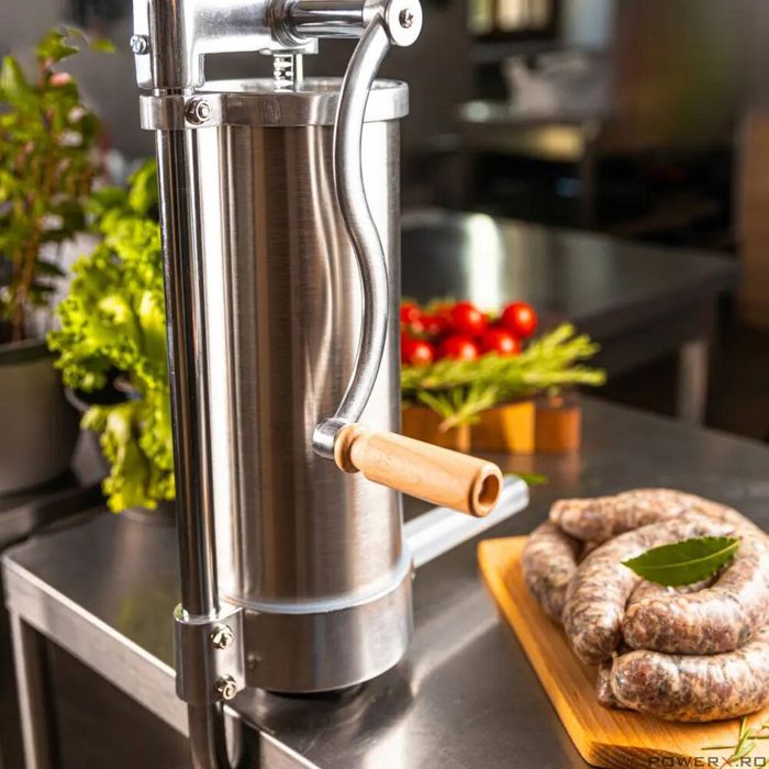 Masina manuala pentru umplut carnati, otel inoxidabil, capacitate 3