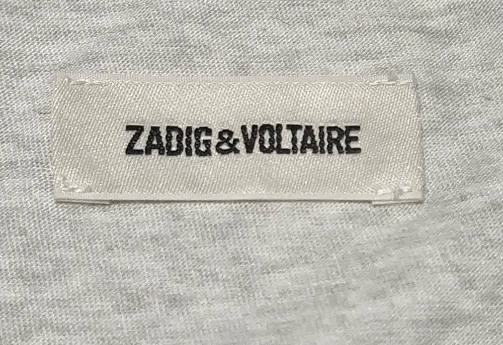 Zadig & Voltaire – tricou designer cu broderie skull cannetille, S-M