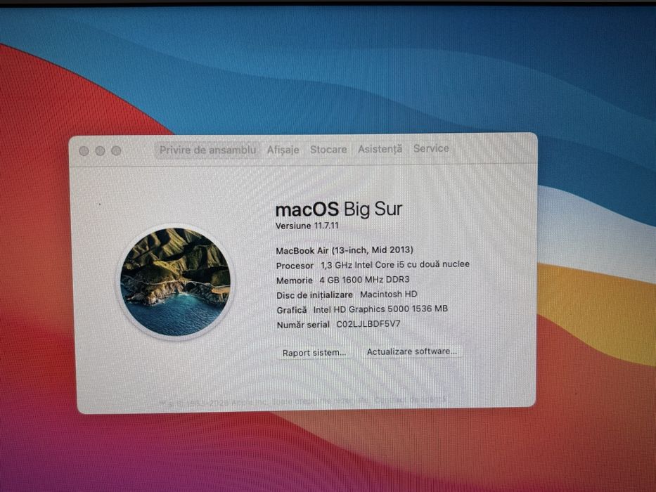 Laptop MacBook Air A1466