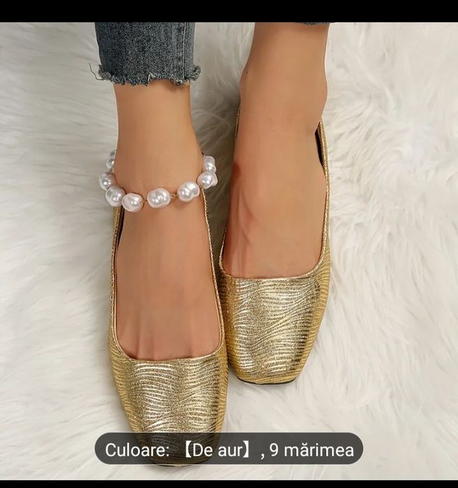 Balerini aurii noi 26,5 cm interior