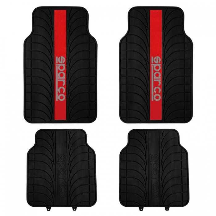 Универсални PVC стелки за автомобил / кола Sparco - сиви или червени