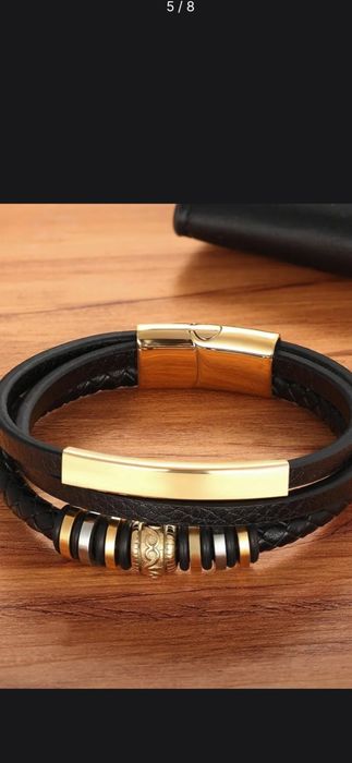 Новый кожаный браслет