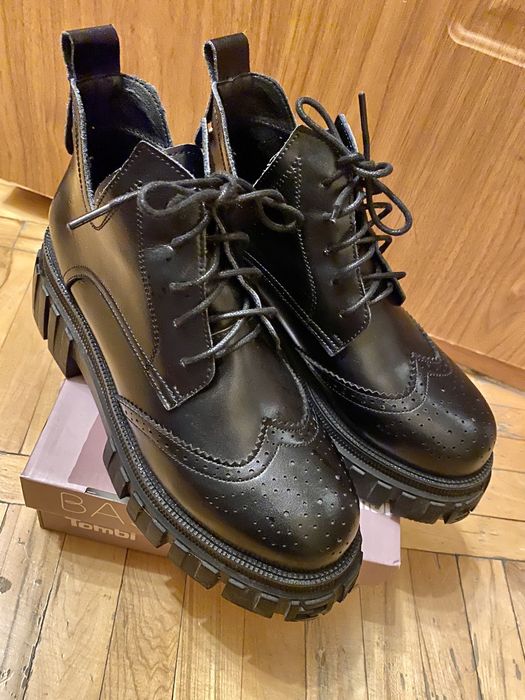 Стильные ботинки натуральная кожа