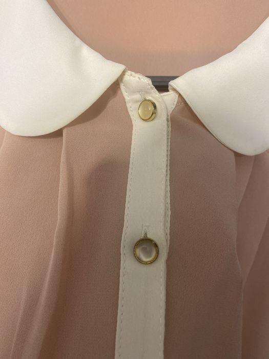 Винтажная розовая блуза