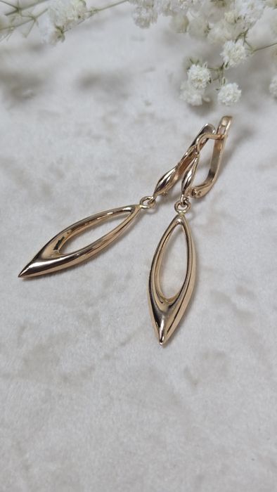 Серьги золотые ЖанТаС ломбард Астана