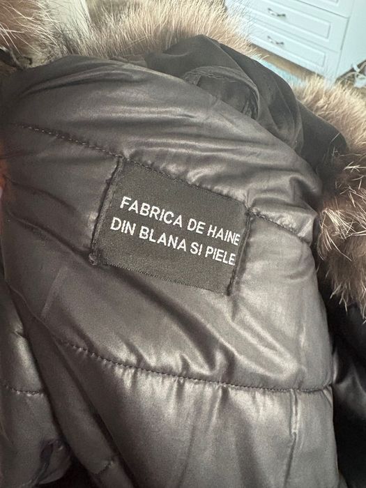 Geaca cu blană naturală