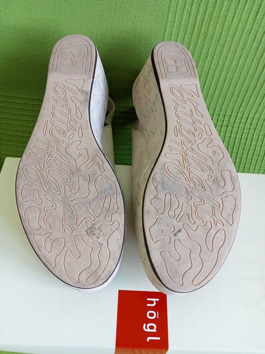 Sandale platforma nude piele intoarsa 37