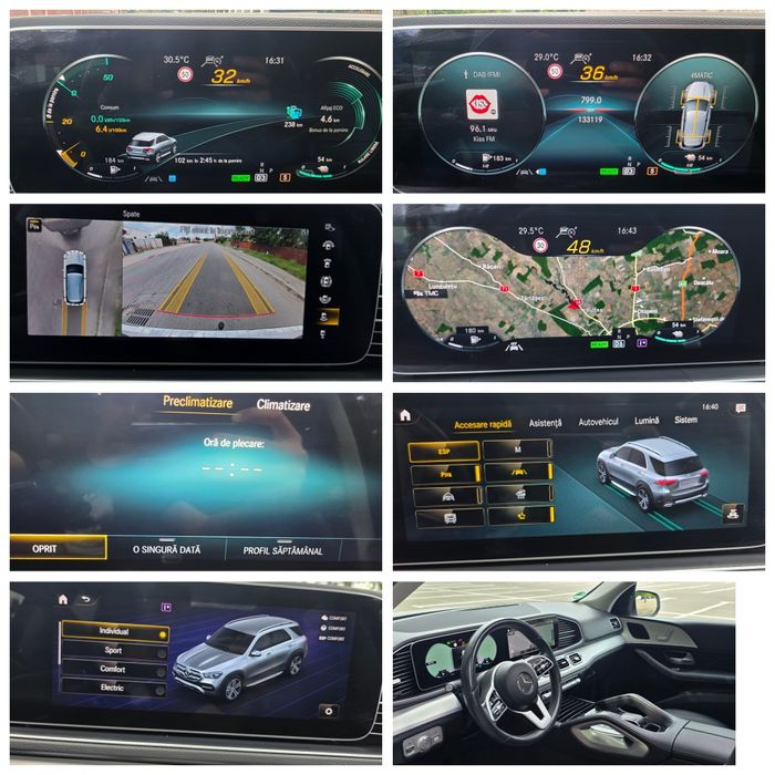 Mercedes GLE 350de 4Matic/Trapa panoramica/Distronic/Lane assist/unghi mort/Moduri de condus