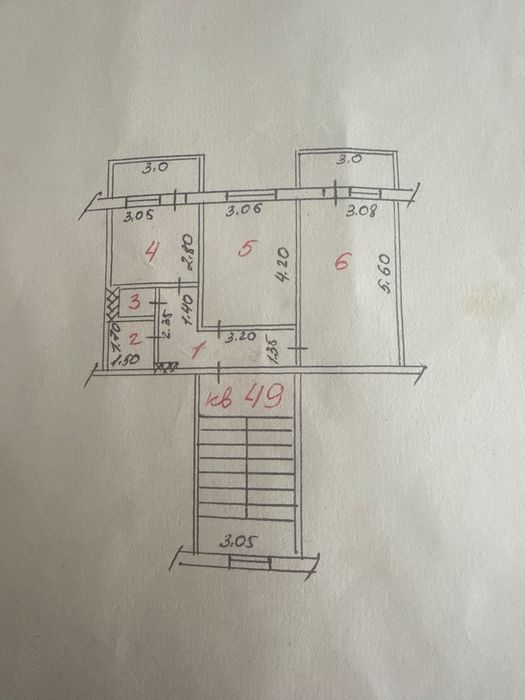 мкр. Восток 114. Квартира в удобном расположении. 48,9 кв/м