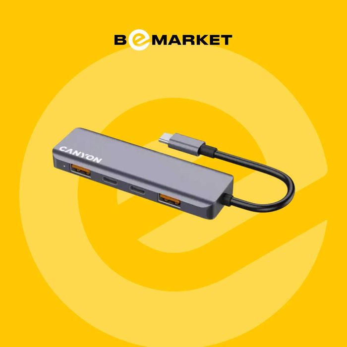 USB разветвитель CANYON DS-18 5in1 USB-C