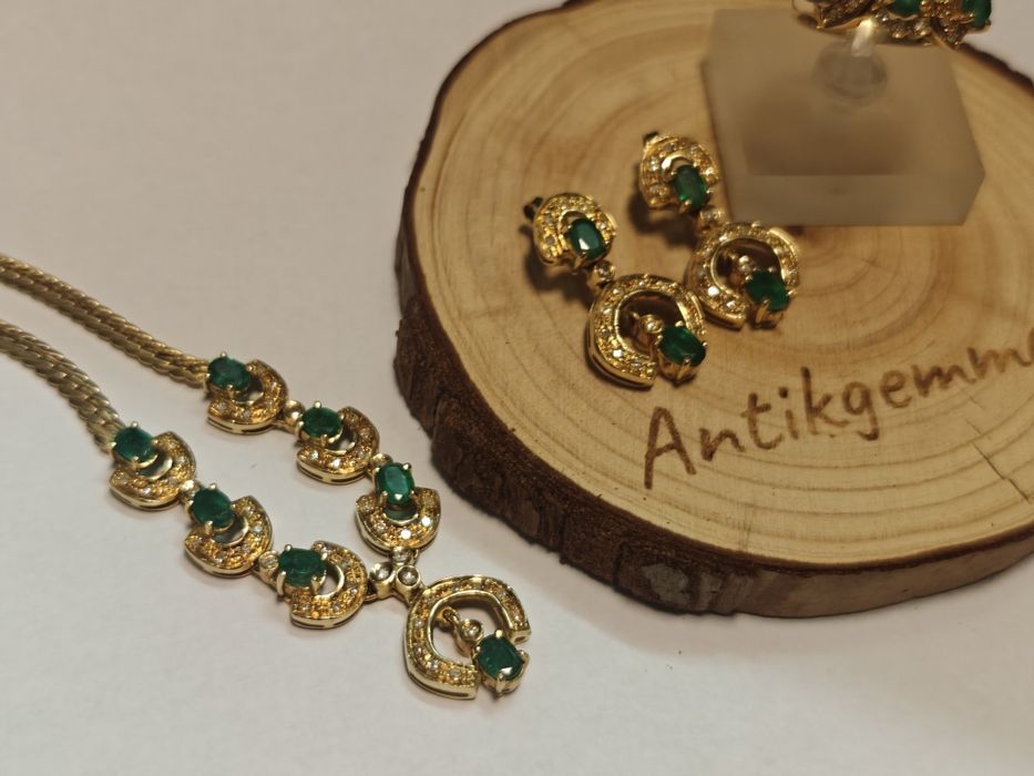 Set aur 18k cercei inel colier(r)