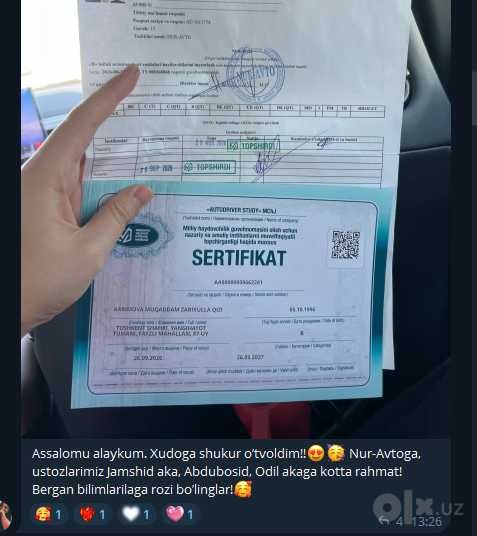 Ekspres kursi  Atigi 500 000 So`mdan!
