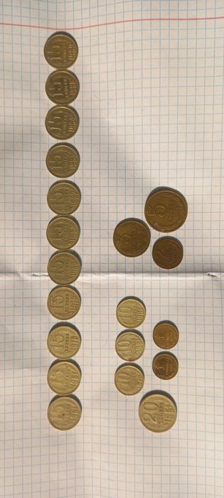 Eski SSSR davridagi tangalar bor