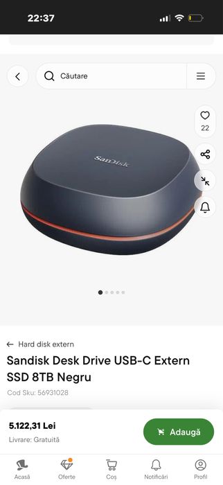 SanDisk Desk Drive de 8TB.