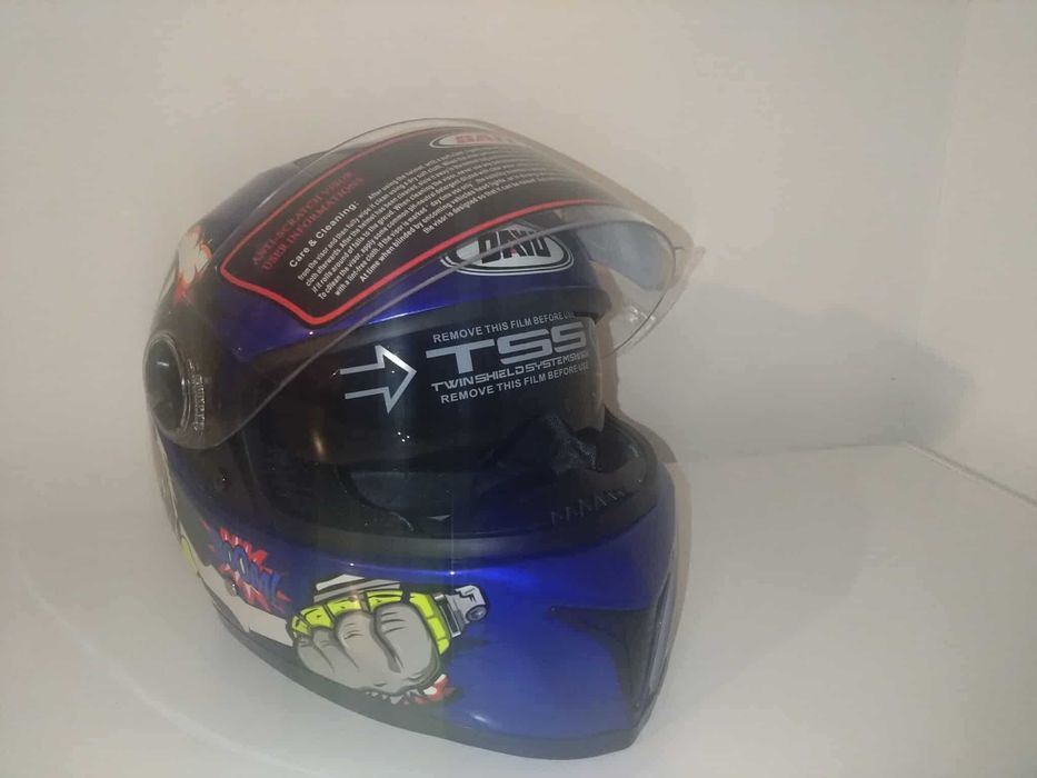 Casca Moto Integrala, Full Face,cu Viziera clara+ochelari fumurii  XXL
