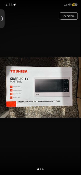 Cuptor cu microunde toshiba