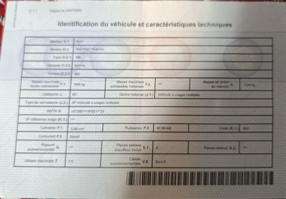 Fiat Punto Evo  1.3 multi jet 2011