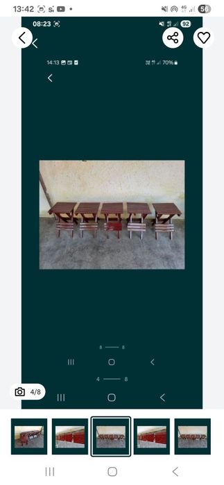 Scaunele pliabile din lemn .