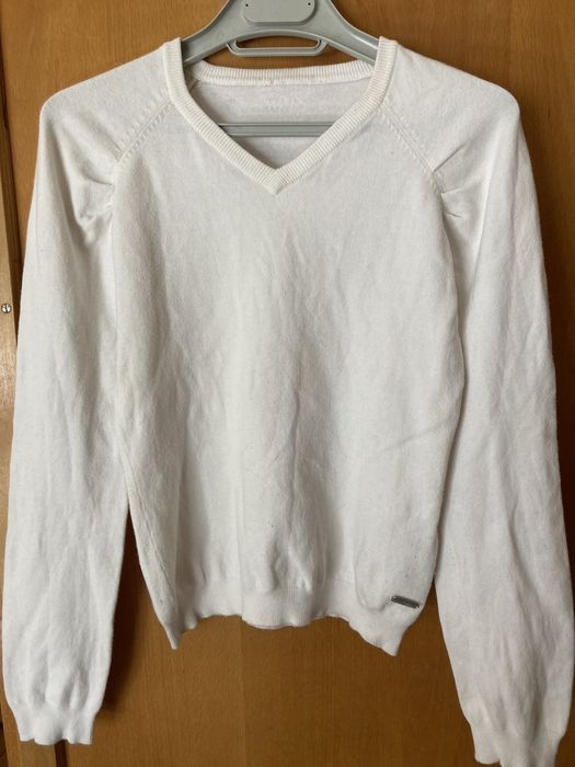 Пуловер бял Армани Armani junior