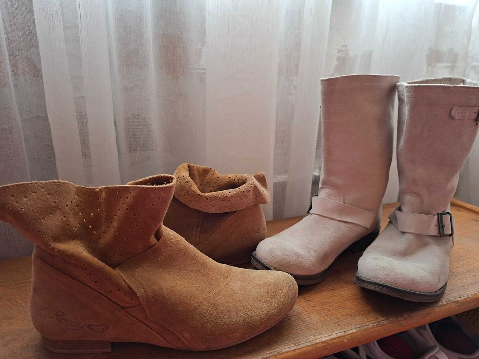 Боти естествен велур