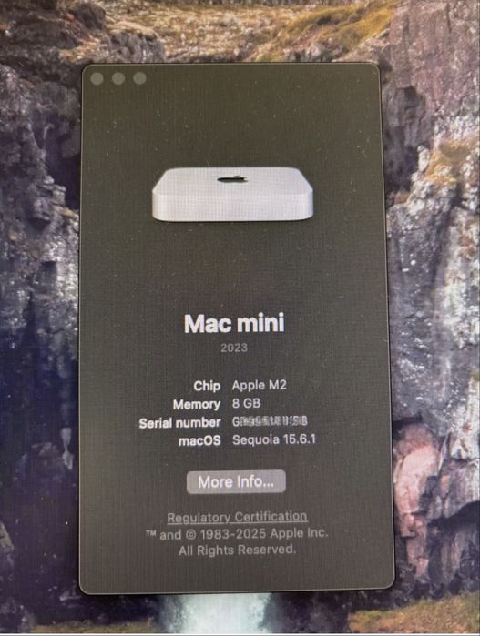 Apple mac mini m2  8gb 512gb la cutie