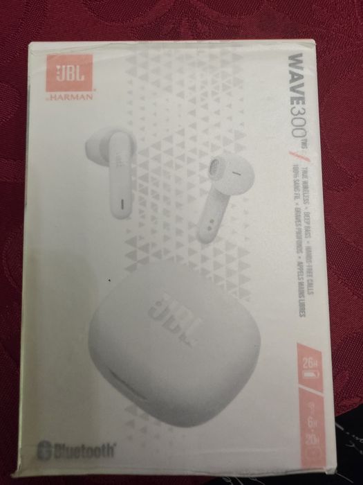 Căți Bluetooth JBL Wave 300 TWS (Albe) – Sigilate / Noi