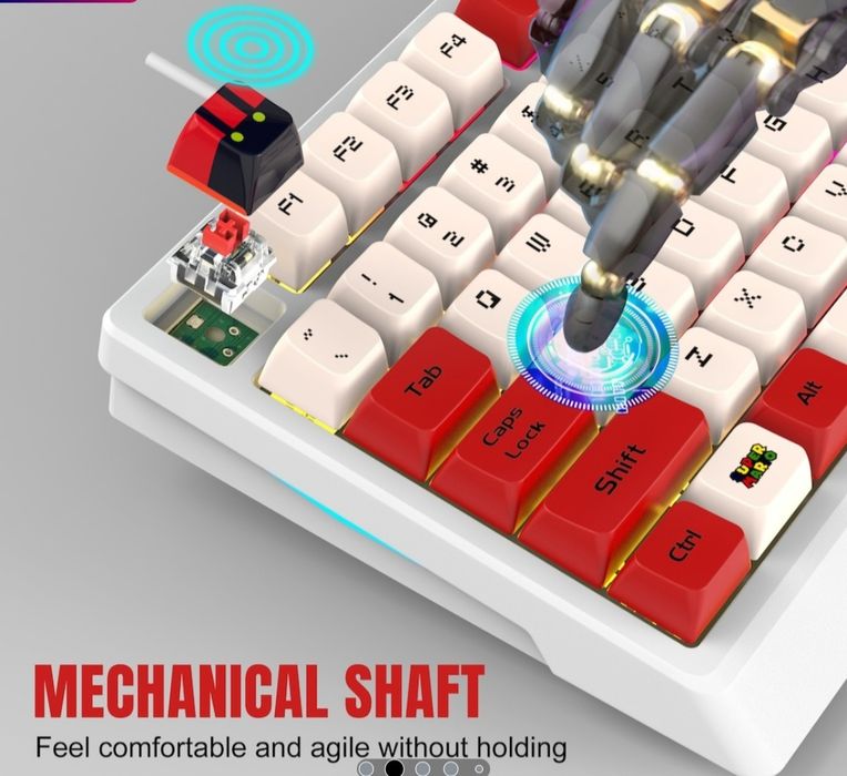Tastatura gaming mecanica h61k dizain Super Mario