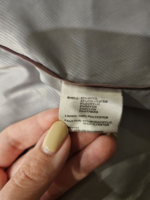 Сиво палто Calvin Klein