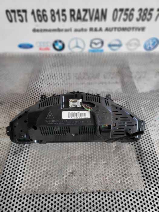 Ceasuri Bord Mercedes E Class W211 Diesel Volan Stanga Cod A2115403547 Dezmembrez Mercedes E Class W211 2.7 Cdi Automat Cod Motor 612 Volan Stanga Xen