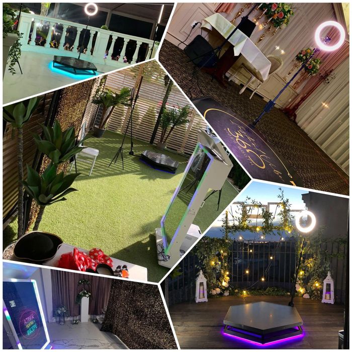 Platformă video 360 + Oglindă foto magică + Bar mobil premium
