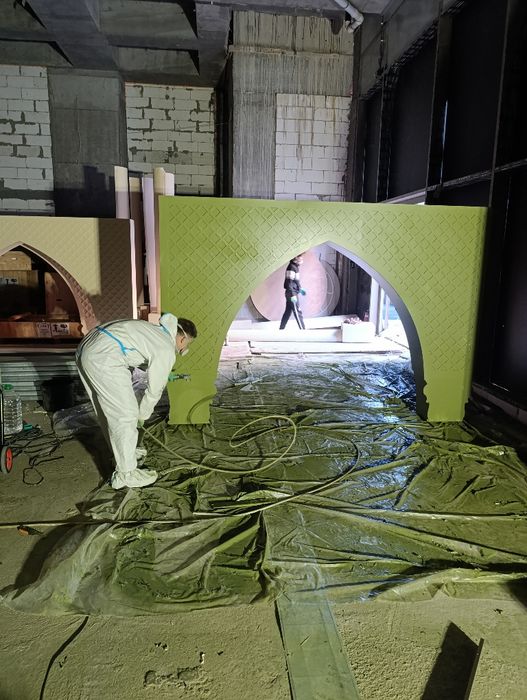 Безвоздушная покраска от 200кв.м