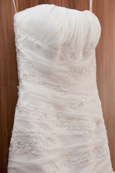 Rochie de mireasa marime S si voal