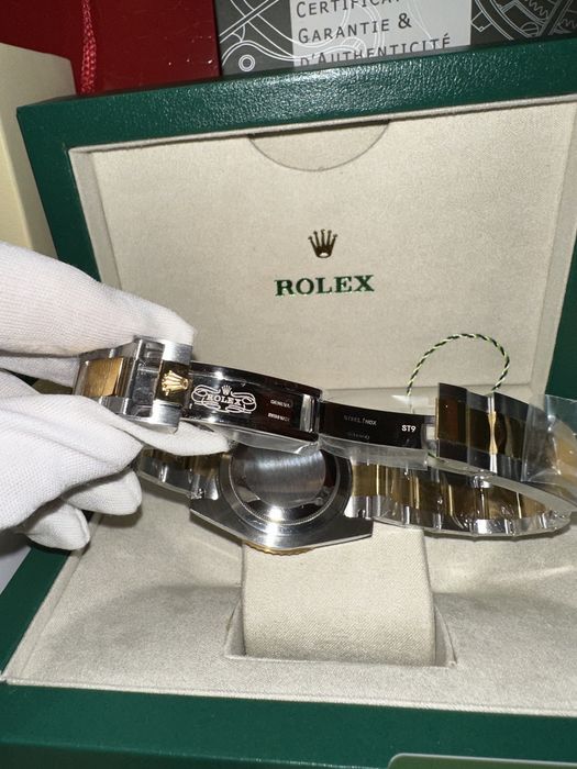 Rolex GMT-MASTER II 41mm semigold/black dial