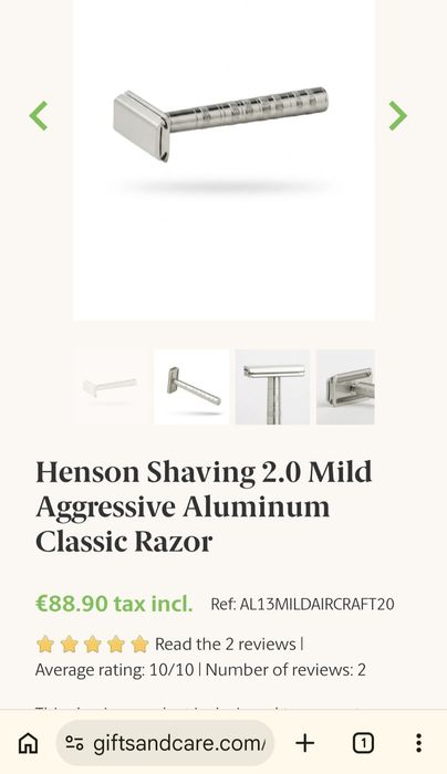 aparat de ras Henson mild