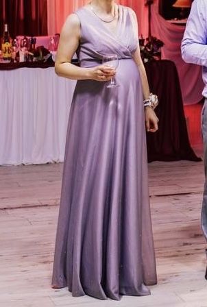 Официална дълга рокля (за бременни)