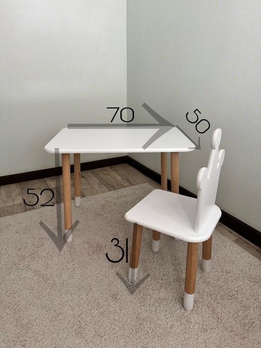 Детский стол и стул