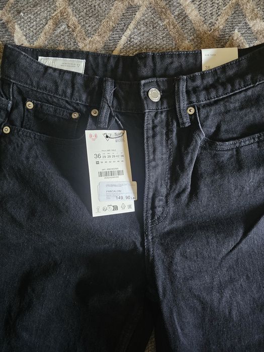 Blugi negri de la zara pentru barbati